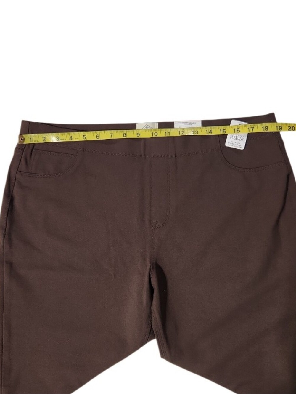St John's Bay Brown Secretly Slender Jegging Fit Slim Leg XL - Picture 10 of 11